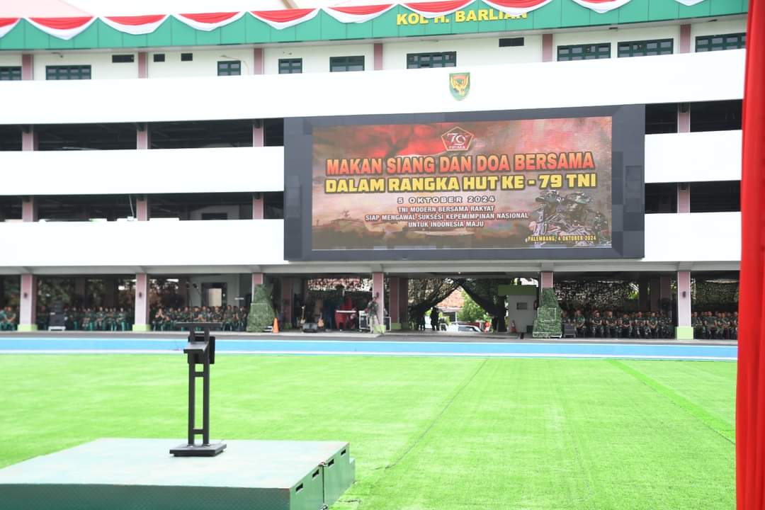 Guyub Bersama Prajurit, Danrem 044/Gapo Ikuti Makan Siang Dan Doa Bersama