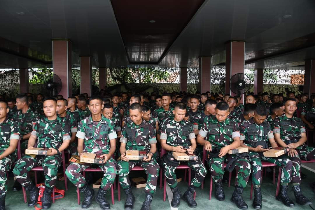 Guyub Bersama Prajurit, Danrem 044/Gapo Ikuti Makan Siang Dan Doa Bersama