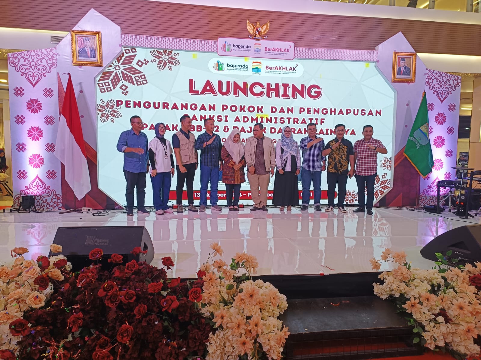 Bapenda Kota Palembang Launching Pengurangan Pokok dan Penghapusan Sanksi Administratif Pajak PBB- P2 dan Pajak Daerah lainnya.