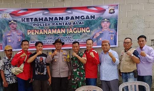 Giat Polsek Rantau Alai dalam Rangka Program Ketahan Pangan dan Swasembada Pangan