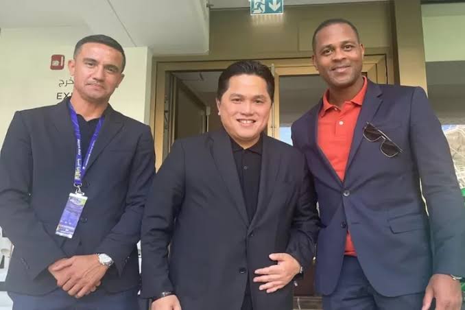 Erick Thohir Mania Dukung Timnas Indonesia di Bawah Asuhan Patrick Kluivert Tembus Piala Dunia