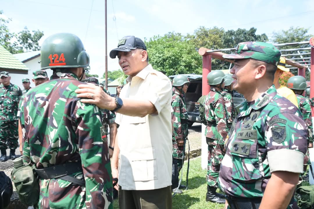 Danrem 044/Gapo Ikuti Rangkaian Kunjungan Kerja Menhan di Secata Rindam II/Swj Danrem 044/Gapo Ikuti Rangkaian Kunjungan Kerja Menhan di Secata Rindam II/Swj