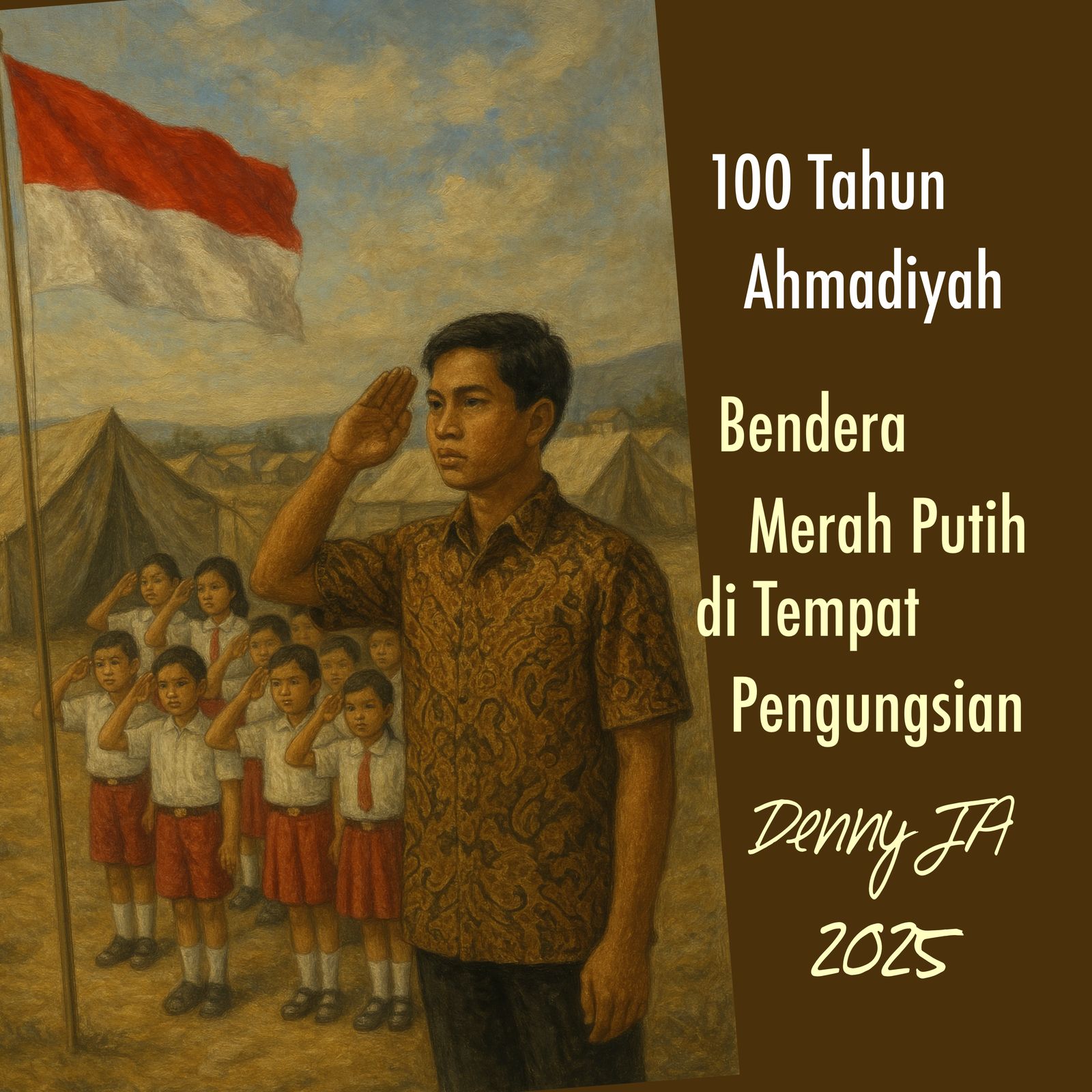 100 Tahun Ahmadiyah BENDERA MERAH PUTIH DI TEMPAT PENGUNGSIAN
