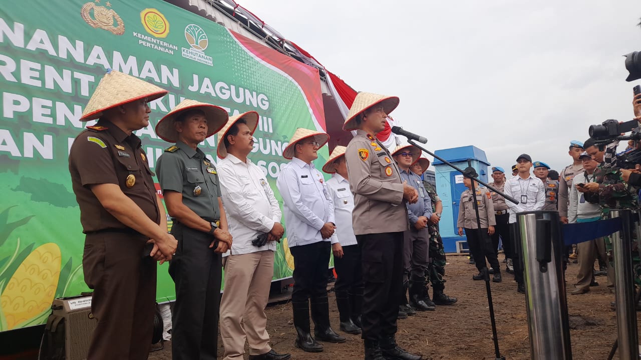Wakapolda Sumsel Hadiri Penanaman Jagung Kuartal III, Dukung Wujudkan Swasembada Pangan Nasional