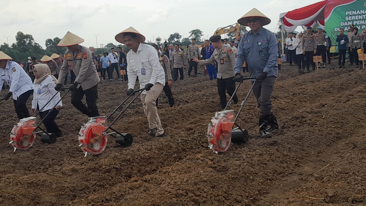 Wakapolda Sumsel Hadiri Penanaman Jagung Kuartal III, Dukung Wujudkan Swasembada Pangan Nasional