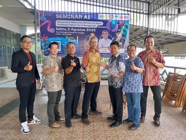 Menemukan Makna dan Manfaat AI dalam Kehidupan Sehari-hari dan Menggereja Bagi OMK Dalam Seminar ISKA dan DPP St Yoseph Palembang