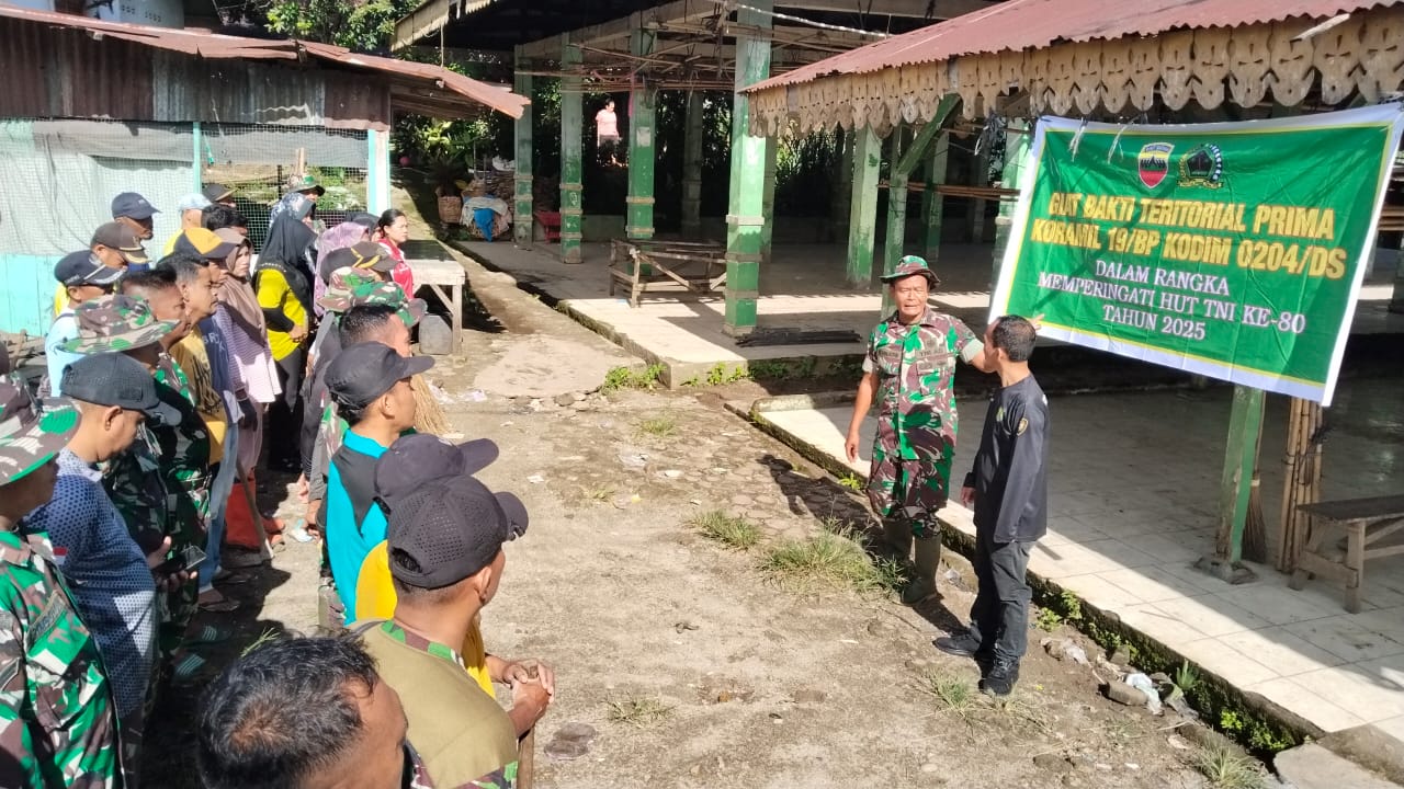 Koramil 19/BP Kodim 0204/DS Giat Bakti Teritorial Prima Dalam Rangka HUT TNI ke-80 Tahun 2025 Koramil 19/BP Kodim 0204/DS Giat Bakti Teritorial Prima Dalam Rangka HUT TNI ke-80 Tahun 2025