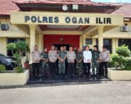 Mako Brigif 8 Garuda Cakti Per Erat Senergitas Dan Soliditas TNI-POLRI Kunjungi Markas Polres Ogan Ilir