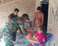 Koramil 19/BP Kodim 0204 Deli Serdang Giat Jum’at Sejuta Penuh Kasih