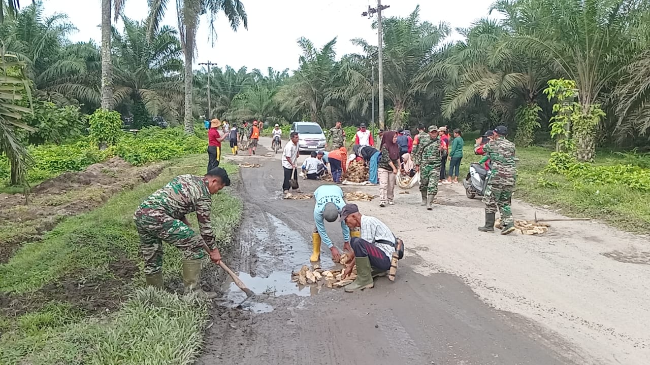 Koramil 19/BP Kodim 0204 Deli Serdang Giat Bakti Teritorial Prima Dalam Rangka HUT TNI Ke-80 Tahun 2025