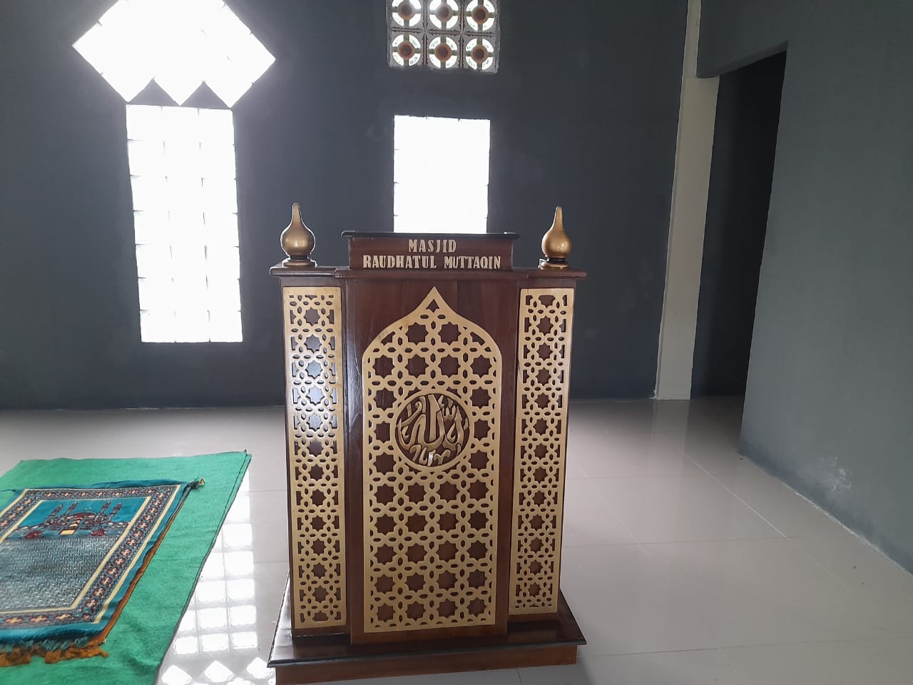 Dinas PUPR Perkim Ogan Ilir Melakukan Penyelesaian Pembangunan Masjid RAUDHTUL MUTTAQIN