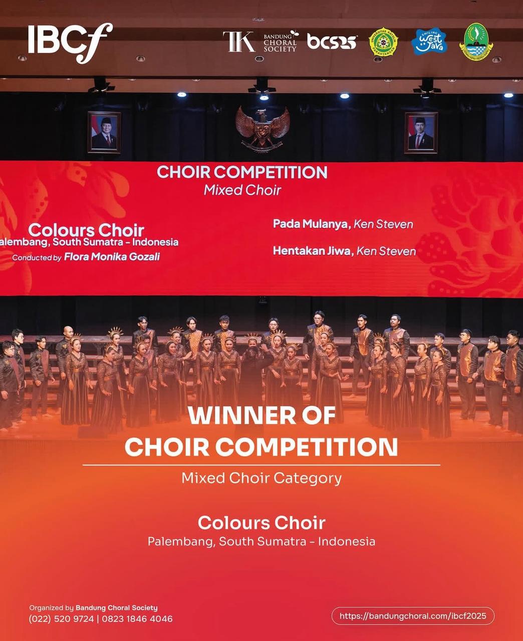 Colours Choir Raih The Winner of Mixed Choir Category dan Dua Medali Emas di 5th International Bandung Choral Festival 2025 Colours Choir Raih The Winner of Mixed Choir Category dan Dua Medali Emas di 5th International Bandung Choral Festival 2025
