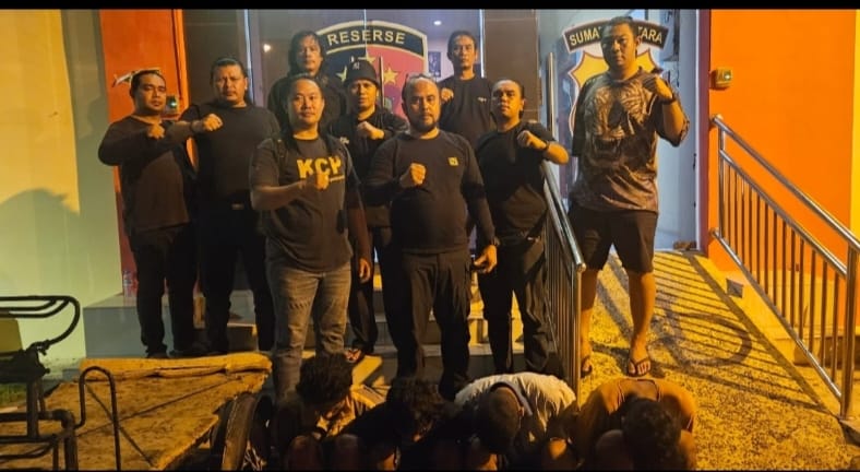 Sat Reskrim Polresta Deli Serdang Amankan Lima Pelaku Curat