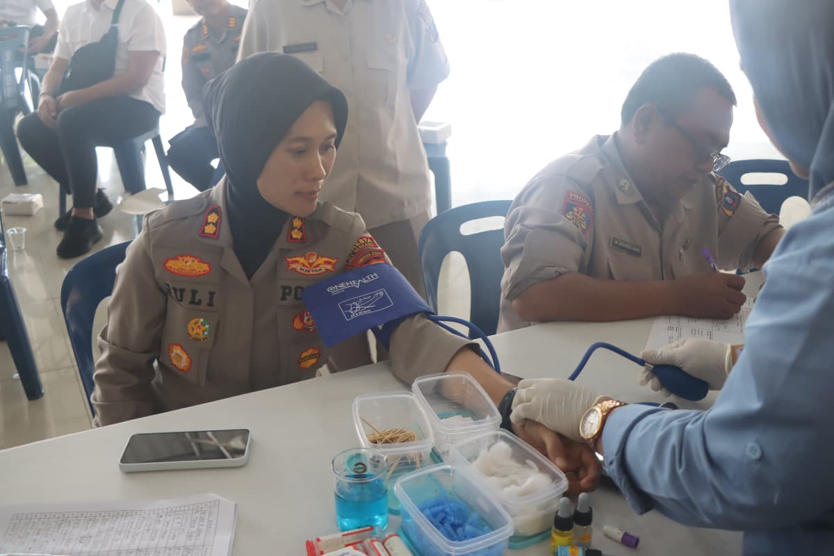 Polresta Deli Serdang Gelar Donor Darah Sambut Hari Jadi ke-74 Humas Polri