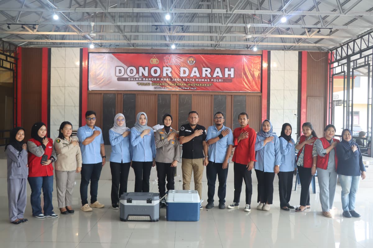 Polresta Deli Serdang Gelar Donor Darah Sambut Hari Jadi ke-74 Humas Polri