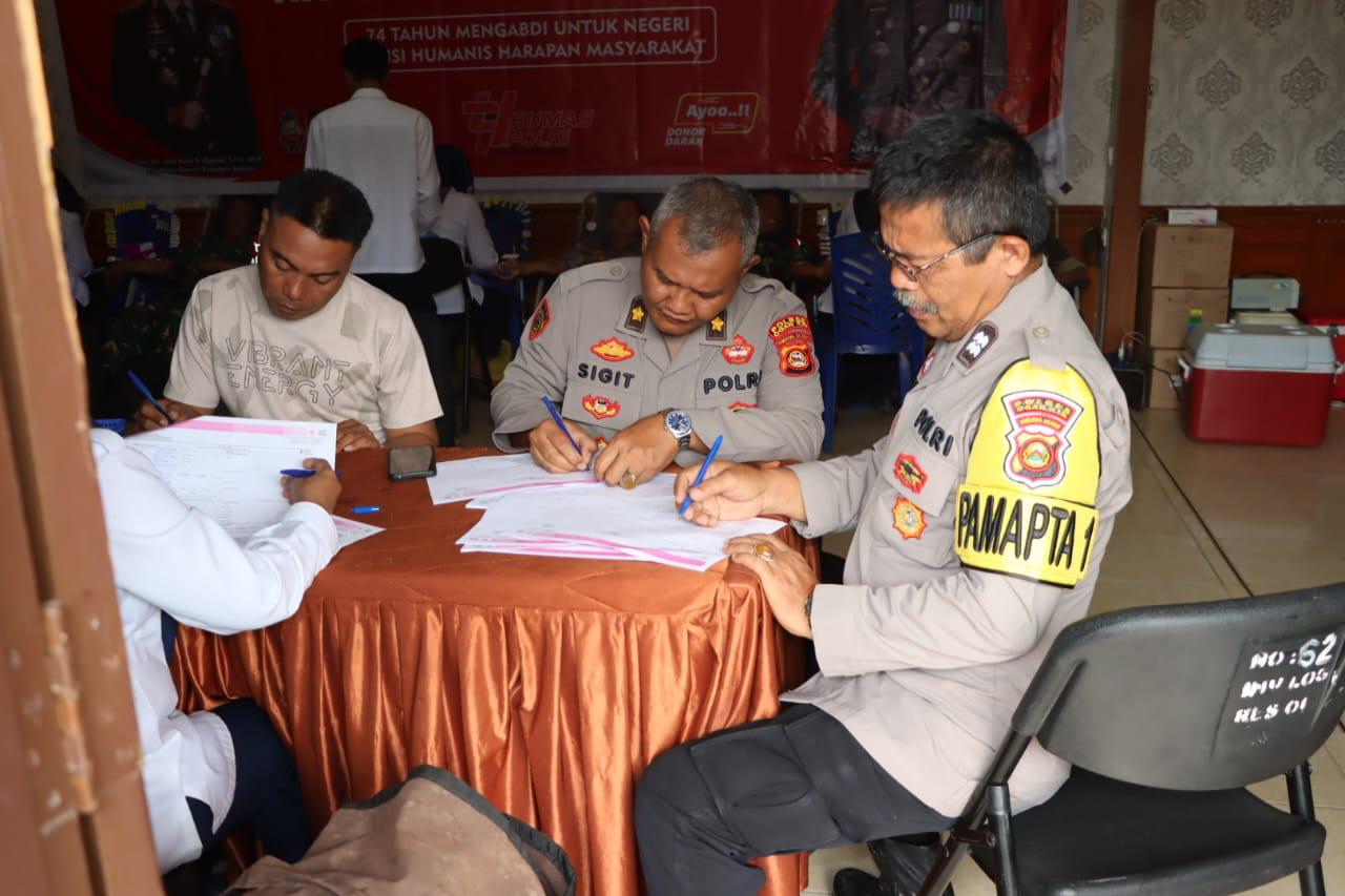 Polres Ogan Ilir Gelar Donor Darah Serentak Peringati HUT Humas Polri ke-74: Polisi Humanis, Harapan Masyarakat