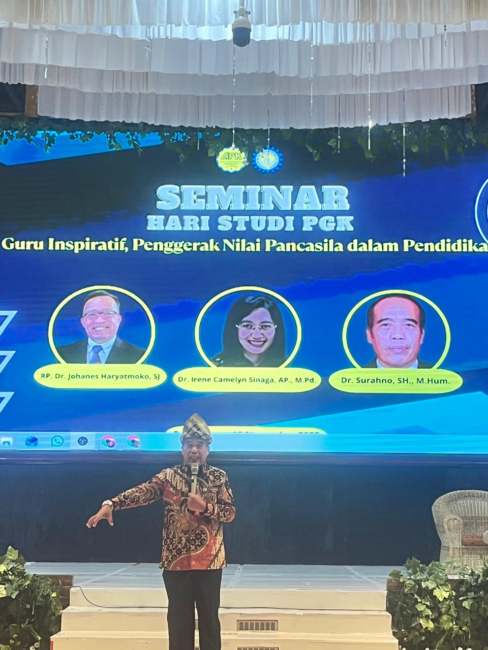 Seminar Hari Studi PGK: Mewujudkan Guru Inspiratif Penggerak Nilai Pancasila Dalam Pendidikan Seminar Hari Studi PGK: Mewujudkan Guru Inspiratif Penggerak Nilai Pancasila Dalam Pendidikan