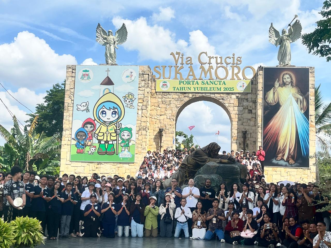 Orang Muda Katolik Keuskupan Agung Palembang Rayakan Hari Orang Muda Sedunia ke-40: Peresmian Monumen Salib IYD 2023 Menjadi Momentum Awal "Road to KYD 2026"