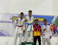 Rouin Romito Lumban Gaol Raih Juara 2 PORKAB Deli Serdang Cabor Karate