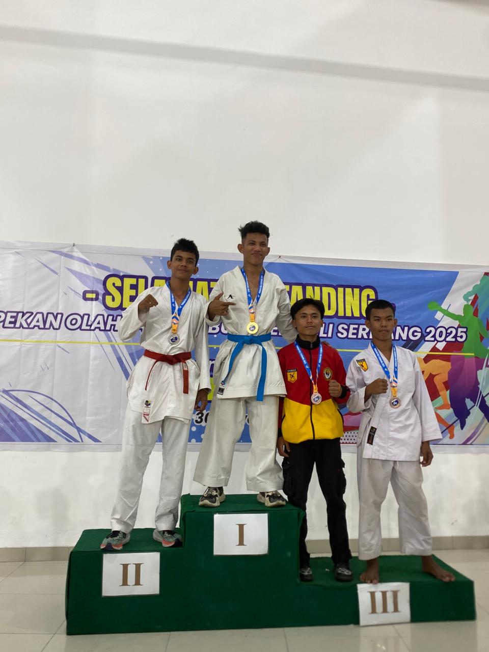 Rouin Romito Lumban Gaol Raih Juara 2 PORKAB Deli Serdang Cabor Karate
