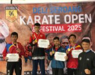 Justiar Noer Lumban Gaol Siswa SMP Neg 1 Lubuk Pakam Raih Juara 3 Karate Open Festival 2025