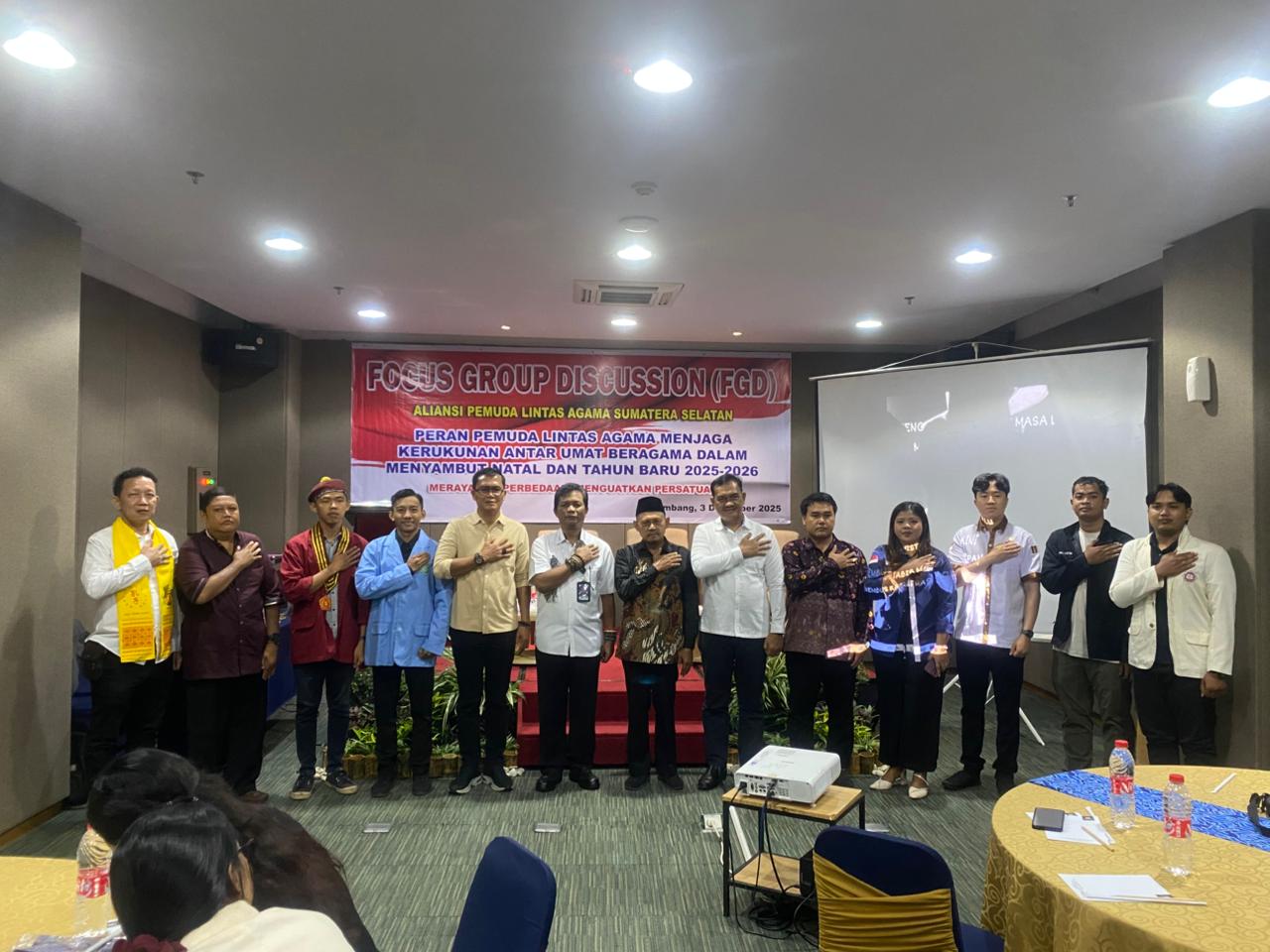Pemuda Lintas Agama Sumsel Digaet Polda Jaga Kerukunan Natal-Tahun Baru 2025/2026