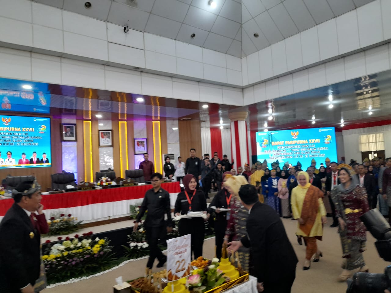 Dewan Perwakilan Rakyat Daerah (DPRD) Kabupaten Ogan Ilir menggelar Rapat Paripurna XXVII dalam rangka memperingati Hari Jadi Kabupaten Ogan Ilir ke-22 Tahun 2026