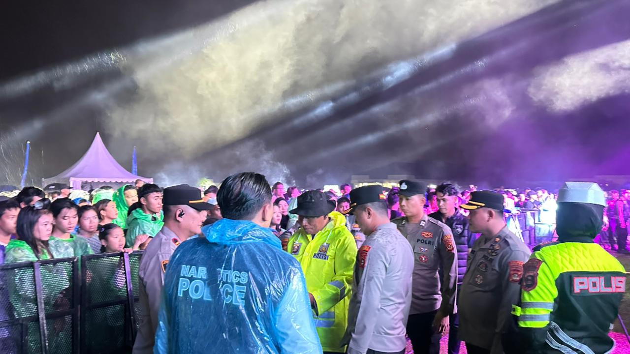 Polres Ogan Ilir Bersama Unsur Pemerintah Laksanakan Pengamanan Pesta Rakyat HUT ke-22 Kabupaten Ogan Ilir