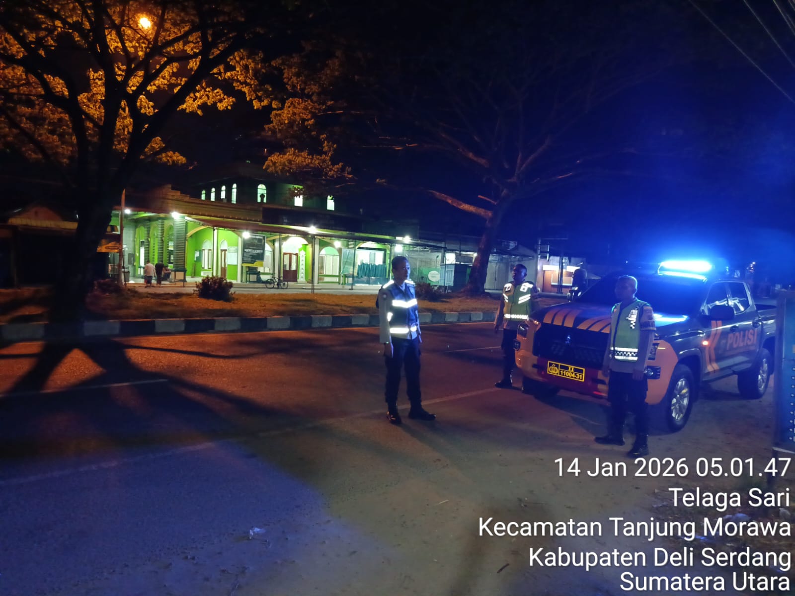 Polsek Tanjung Morawa Tingkatkan Patroli di Wilkumnya