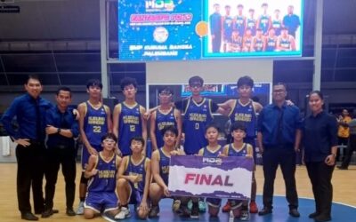 Duel Sengit di Puncak: SMP Kusuma Bangsa Tantang SMPN 1 Muara Enim di Final MDP Liga Basket Pelajar se-Sumsel