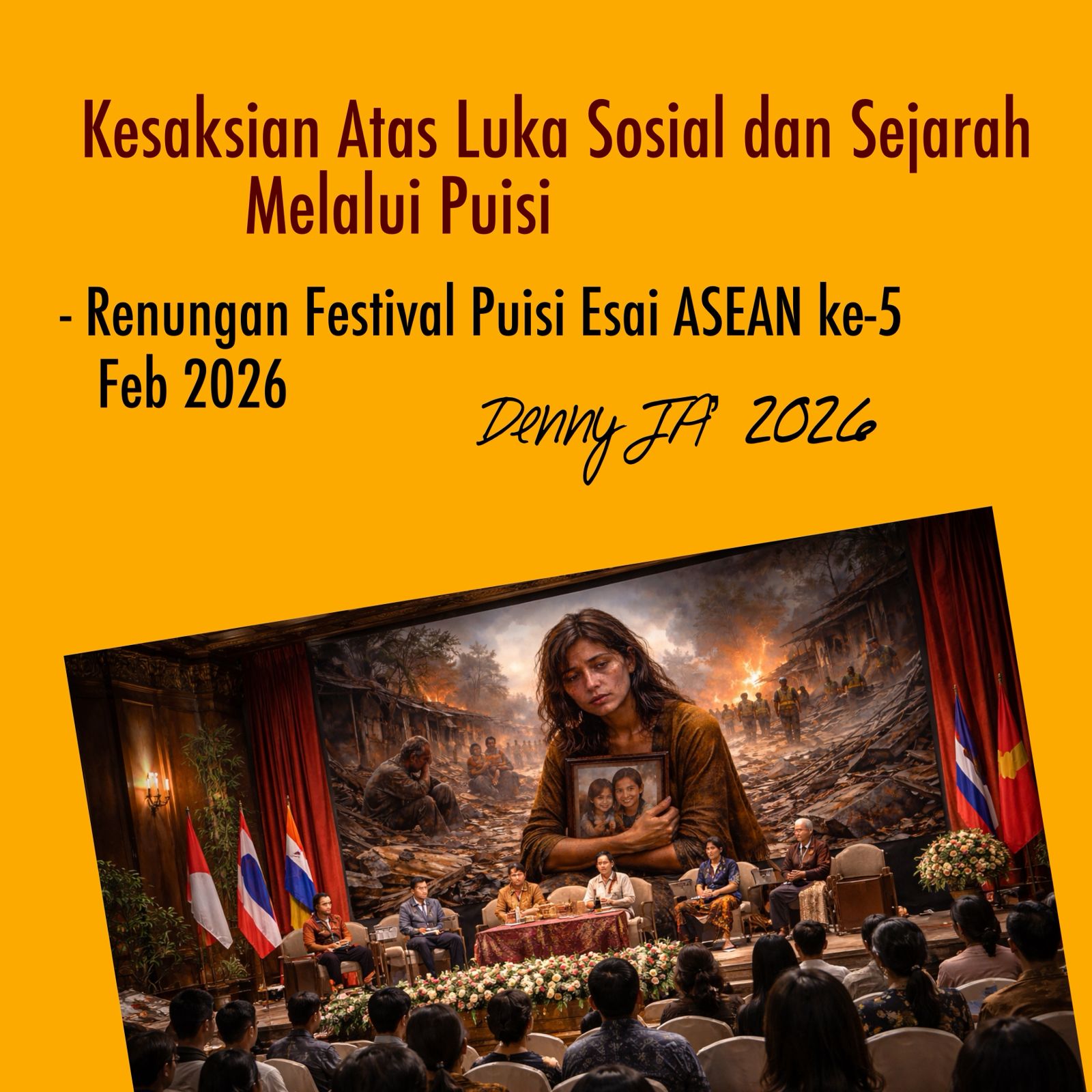 KESAKSIAN ATAS LUKA SOSIAL DAN SEJARAH MELALUI PUISI