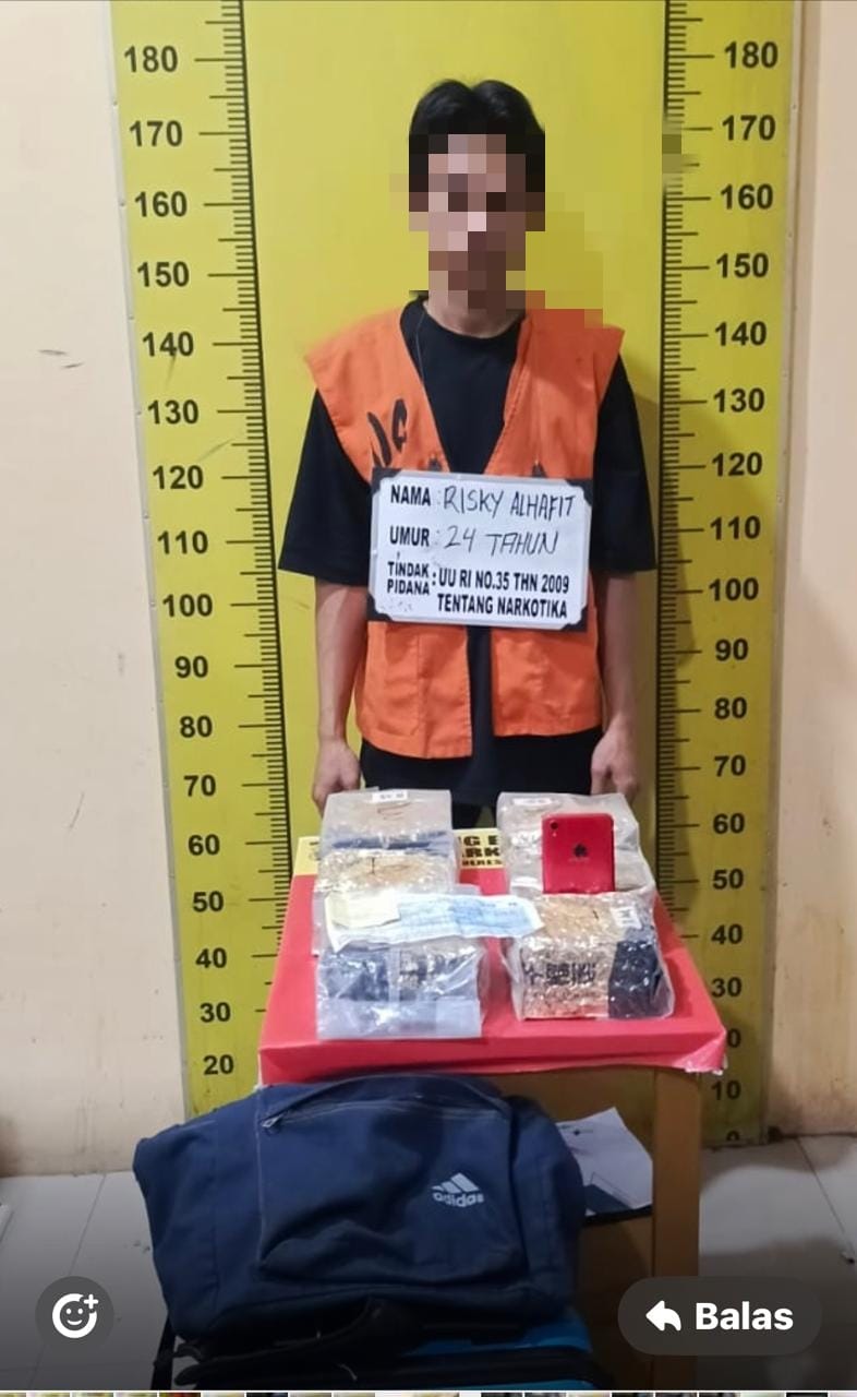 Bawa Sabu 6 Kg, Warga Aceh Diciduk di Lubuk Pakam