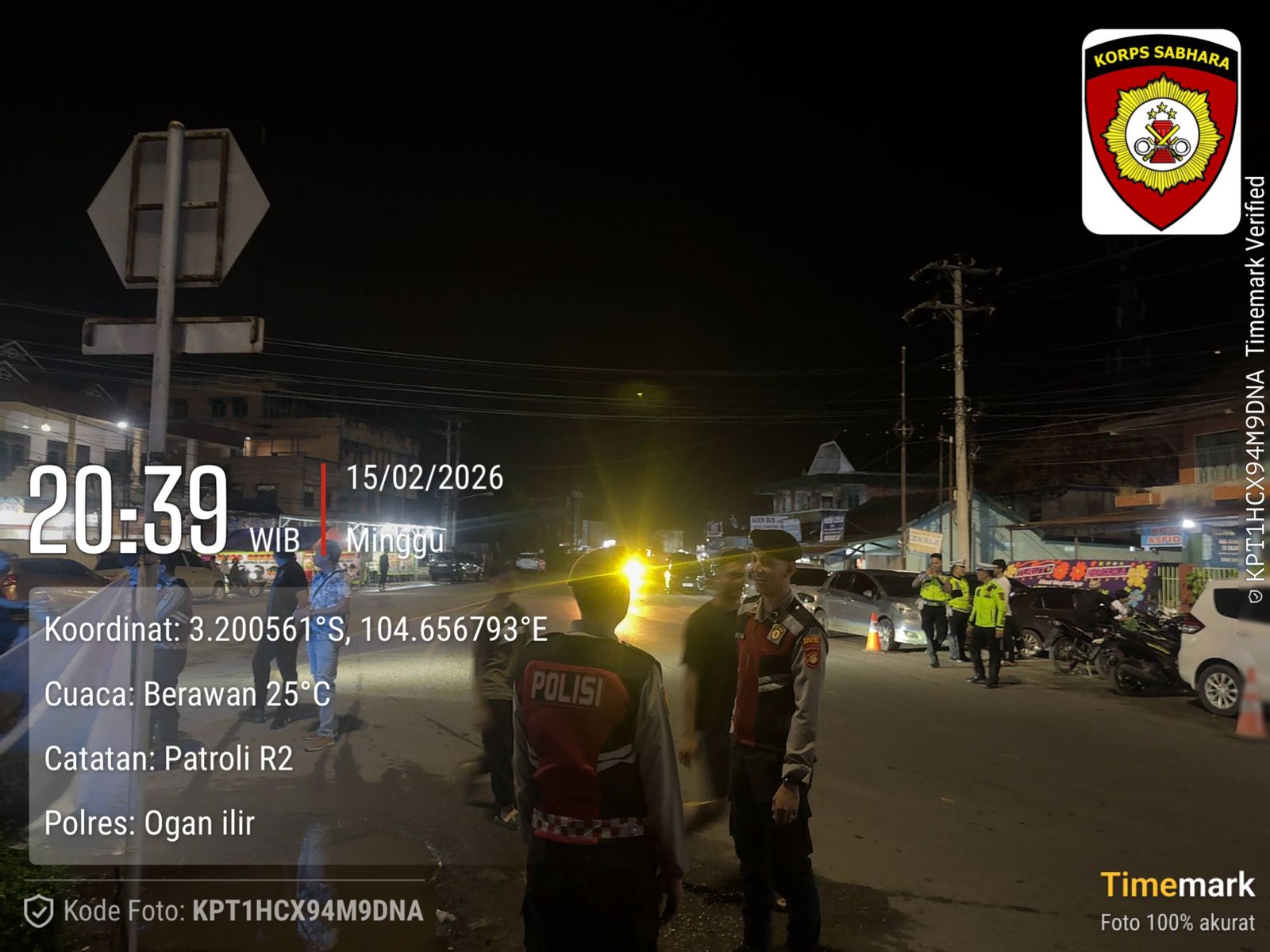 Sat Samapta Polres Ogan Ilir Laksanakan Patroli Perintis Presisi Antisipasi Gangguan Kamtibmas