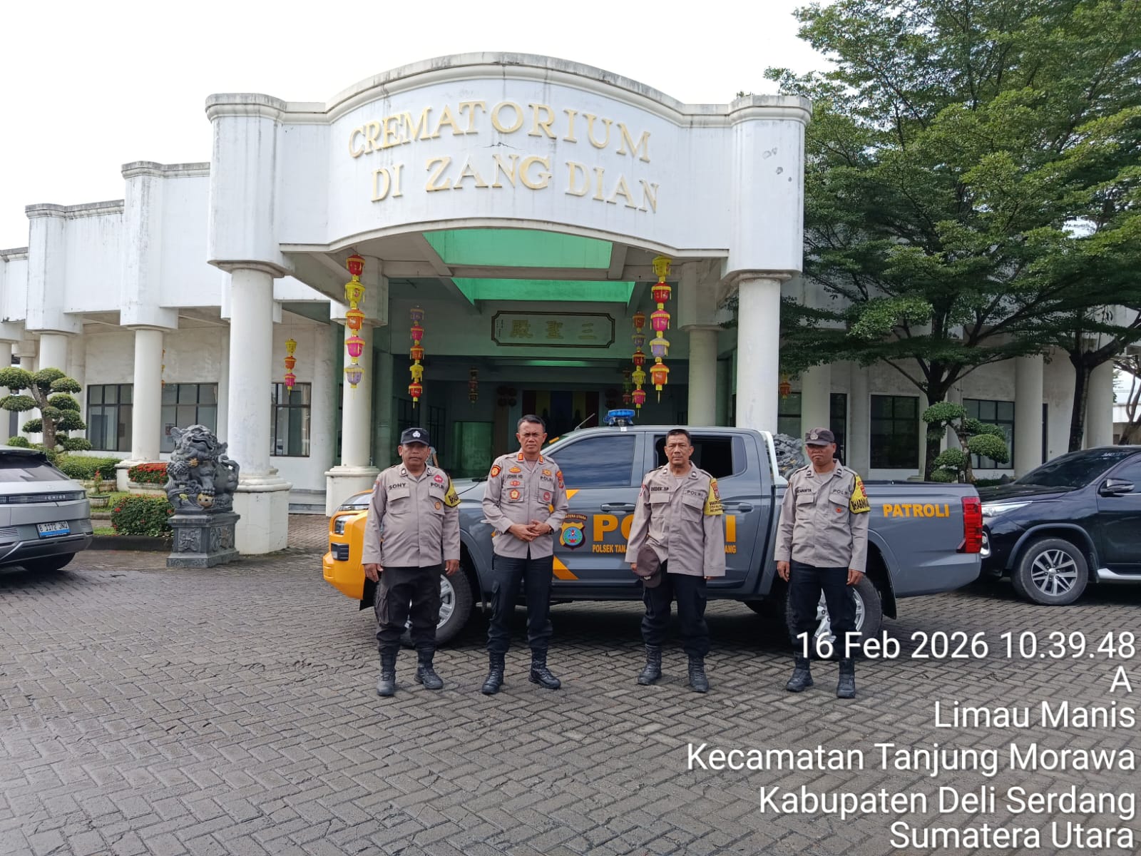 Perayaan Imlek 2577 Tahun 2026, Polsek Tanjung Morawa Patroli Setiap Vihara