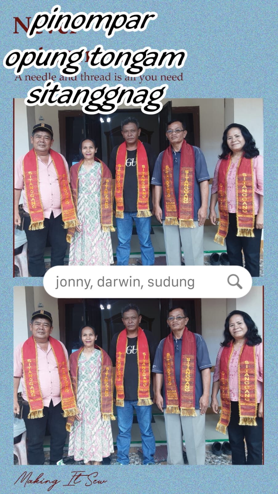 Stola Ulos Pinompar Opung Tongam Sitanggang Sipukka Huta Lumban Silo Pangururan Samosir