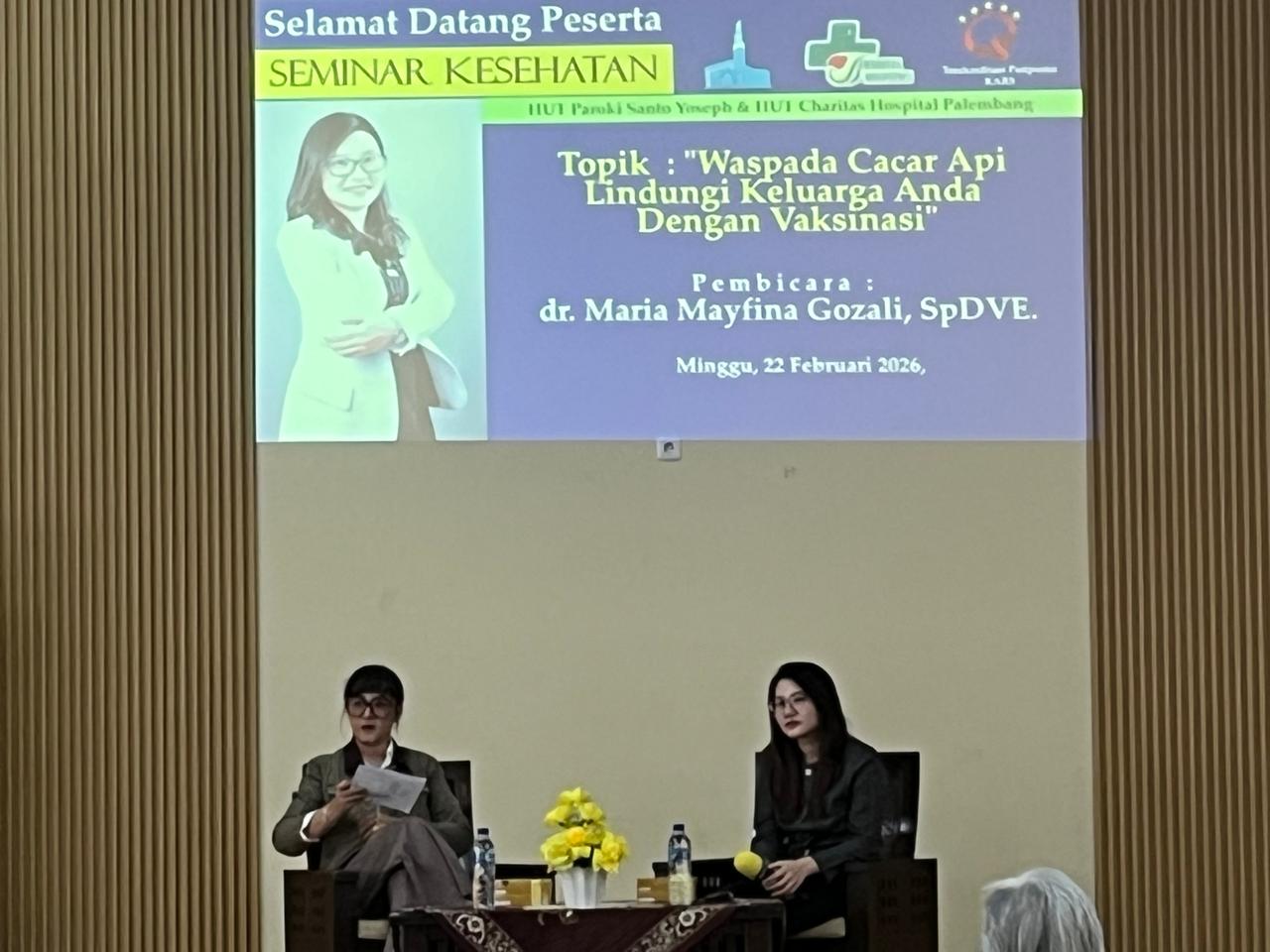 Menuju Usia 60 Tahun, Paroki St. Yoseph & 100 Tahun Charitas Hospital Gelar Seminar Edukasi Bahaya Cacar Api Menuju Usia 60 Tahun, Paroki St. Yoseph & 100 Tahun Charitas Hospital Gelar Seminar Edukasi Bahaya Cacar Api