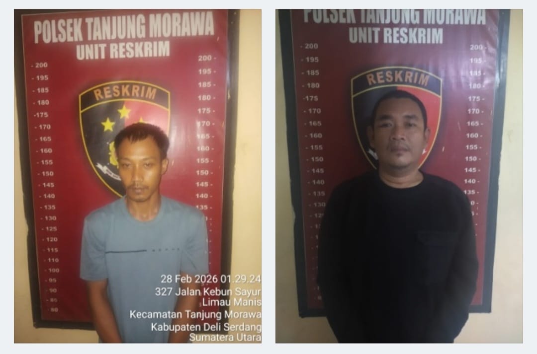 Polsek Tanjung Morawa Ringkus 2 Pelaku Curanmor