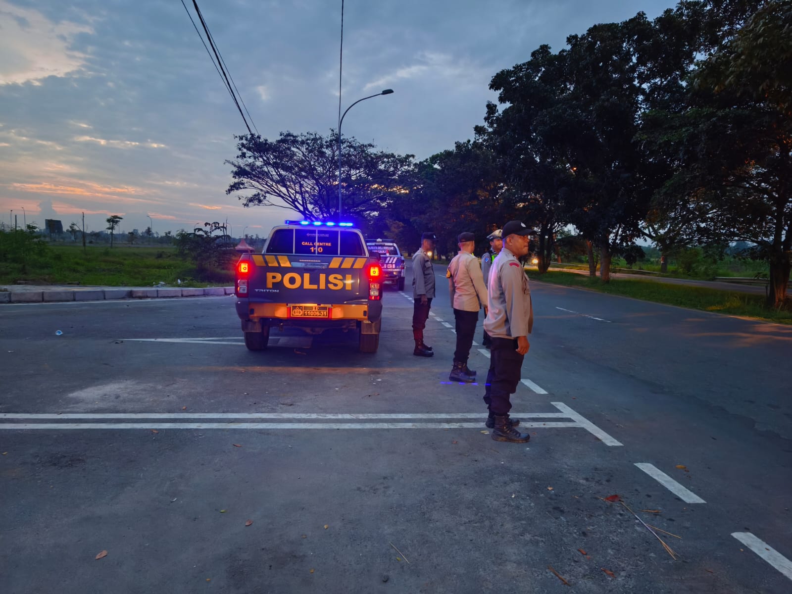 Polresta Deli Serdang Rutin Patroli Menyapa Subuh di Bulan Ramadhan