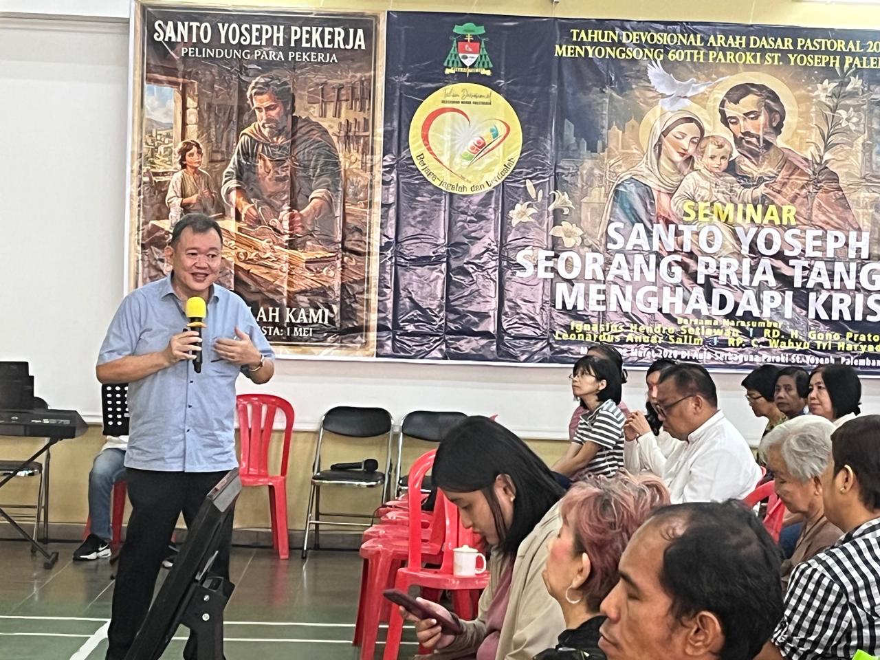 Sambut Pesta Pelindung dan Syukur 60 Tahun, Paroki Santo Yoseph Palembang Bedah Ketangguhan Santo Yoseph dalam Krisis