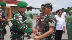 Pangdam XXIV/MT Mayjen TNI Lucky Avianto Tinjau Langsung Pos Kotis Satgas Pamtas Kewilayahan Yonif 123/Rajawali di Papua Selatan