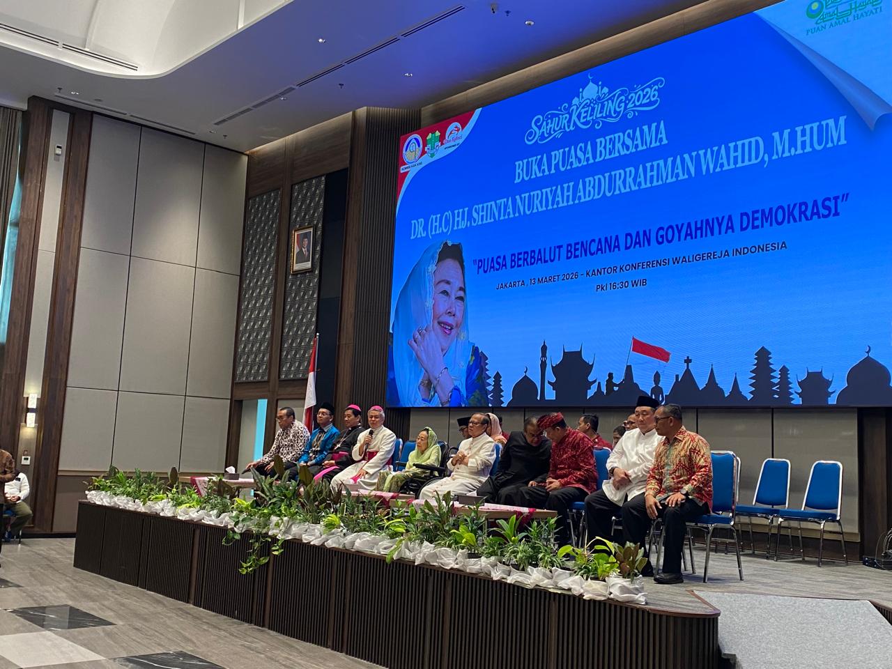 Bukber Bersama Kom-HAK KWI: ADA TIGA PESAN DARI IBU H. SHINTA NURIYAH WAHID