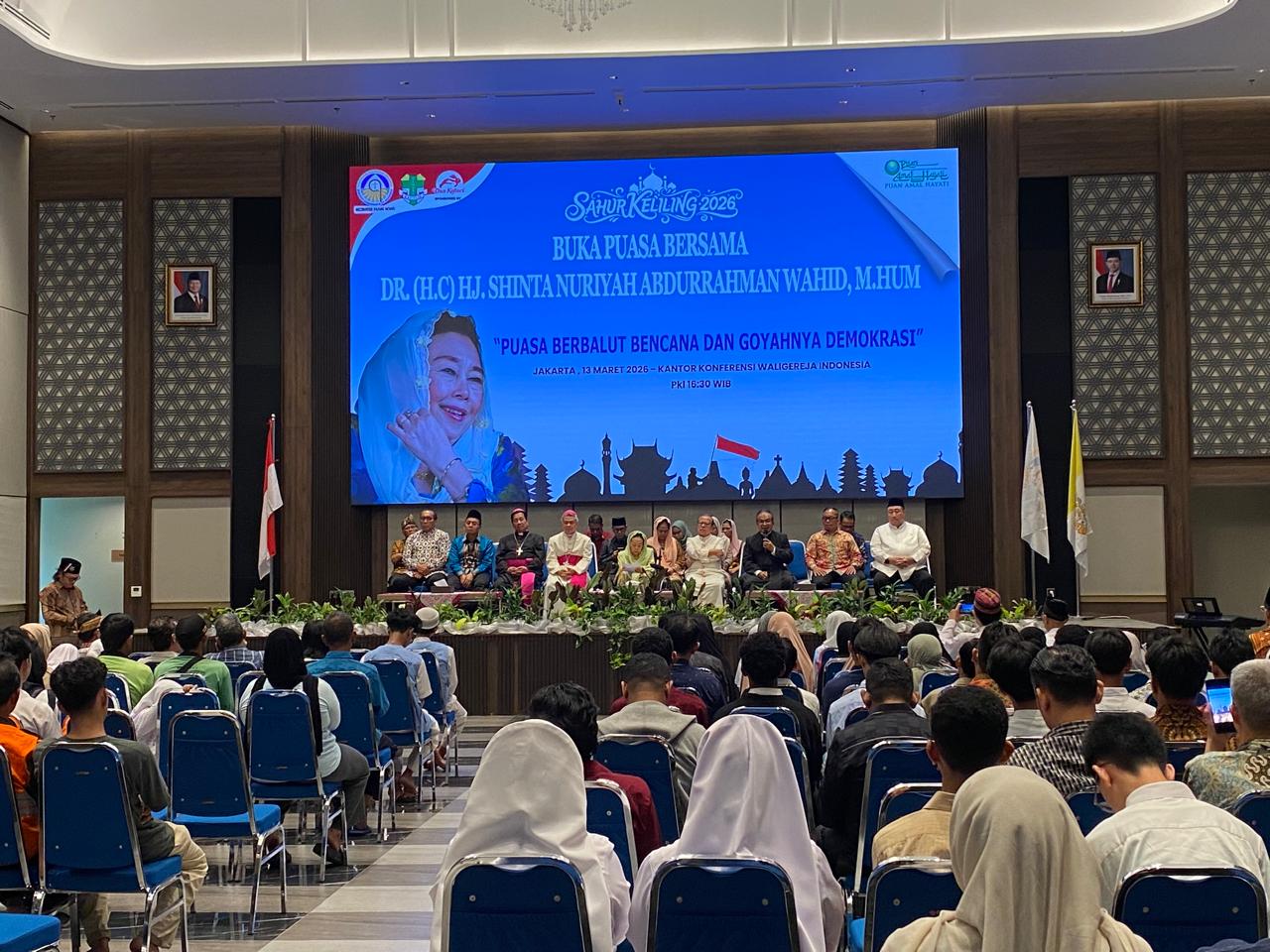 Bukber Bersama Kom-HAK KWI: ADA TIGA PESAN DARI IBU H. SHINTA NURIYAH WAHID