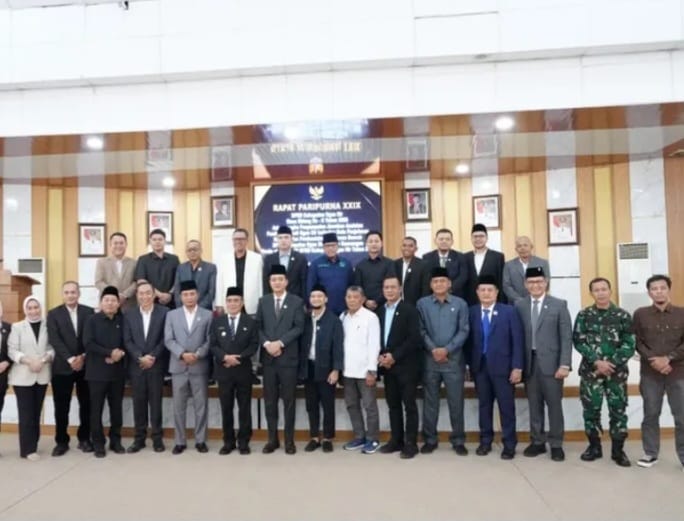 Rapat Paripurna XXIX DPRD Kabupaten Ogan Ilir Masa Sidang II Tahun 2026 Dalam Rangka Penyampaiyan Jawaban dan /Atau pendapat Bupati Ogan Ilir