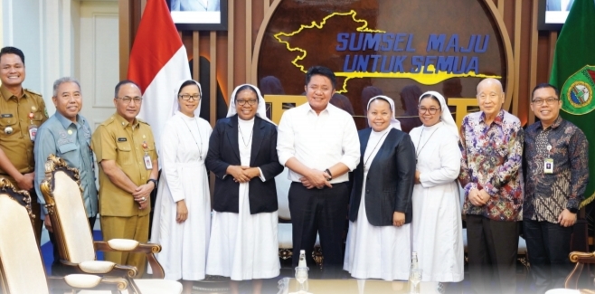 Satu Abad Melayani, Gubernur Sumsel Herman Deru Beri Apresiasi Khusus dan Siap Hadiri Perayaan 100 Tahun Kongregasi Suster Charitas