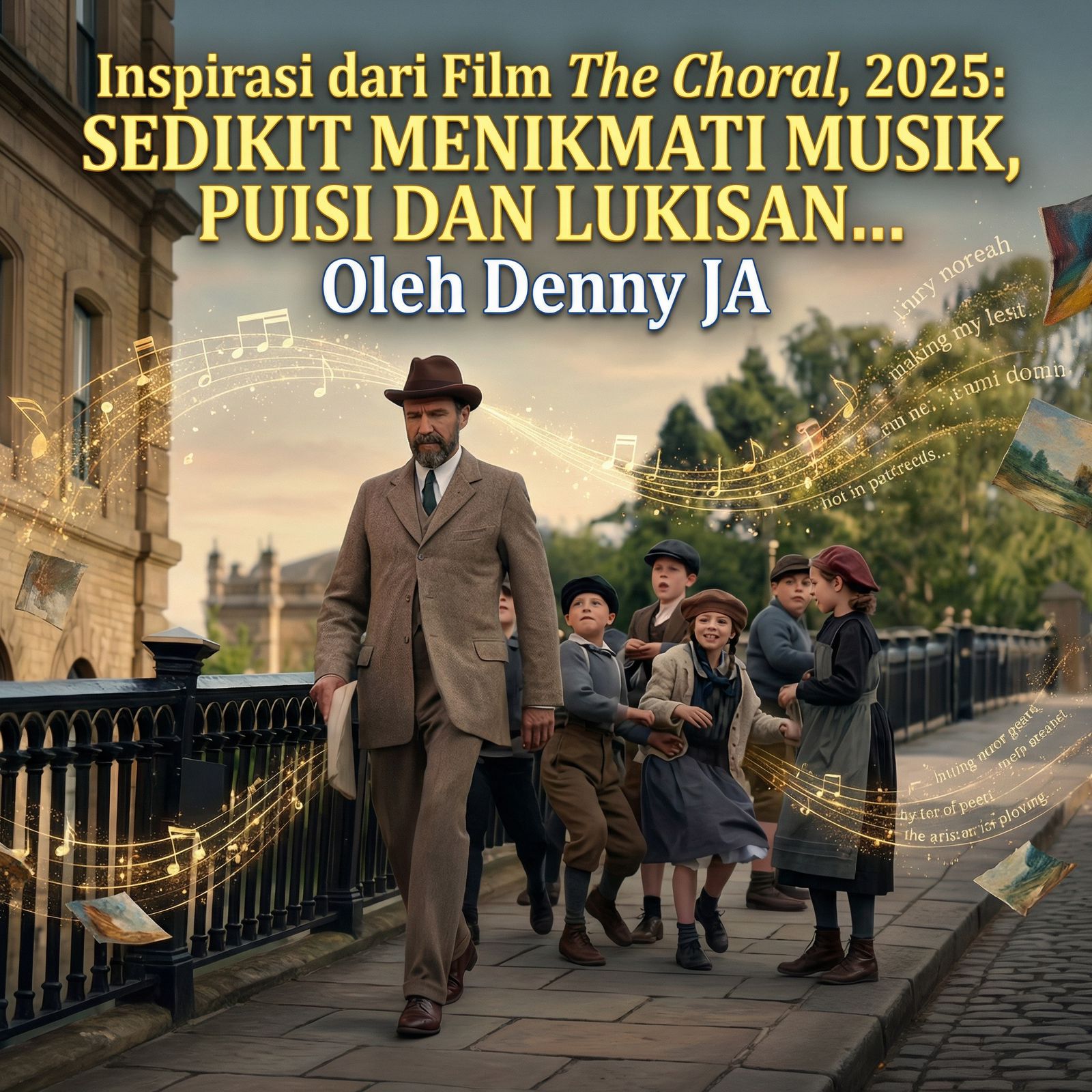 Inspirasi dari Film The Choral, 2025: SEDIKIT MENIKMATI MUSIK, PUISI DAN LUKISAN…