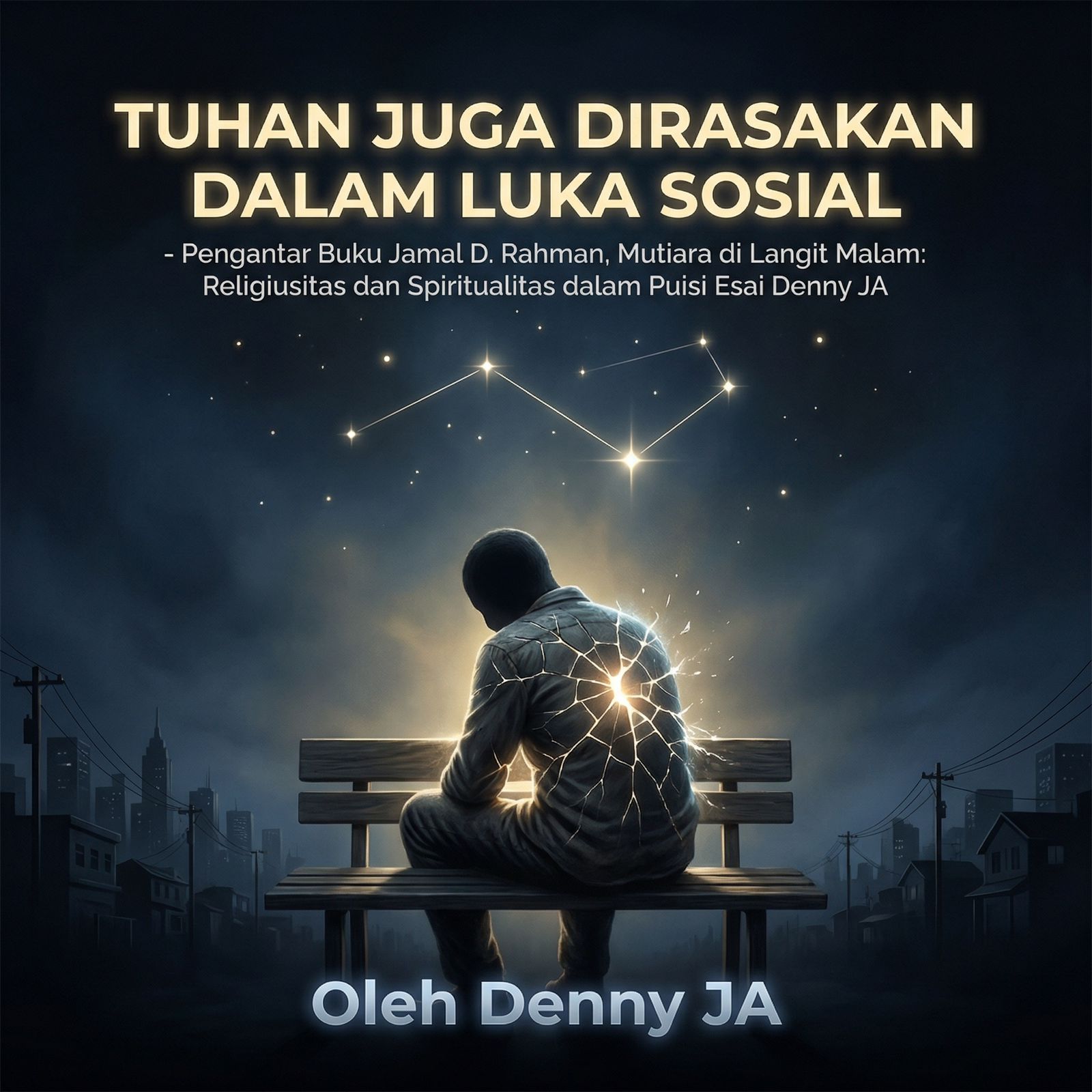 TUHAN JUGA DIRASAKAN DALAM LUKA SOSIAL - Pengantar Buku Jamal D. Rahman, Mutiara di Langit Malam: Religiusitas dan Spiritualitas dalam Puisi Esai Denny JA