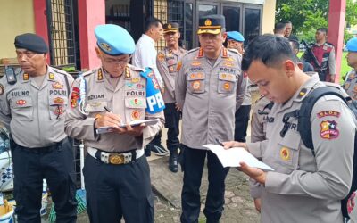 Kunker Divpropam Polri dan Slog Polri Di Polresta Deli Serdang Sekaligus Periksa Senjata Personil