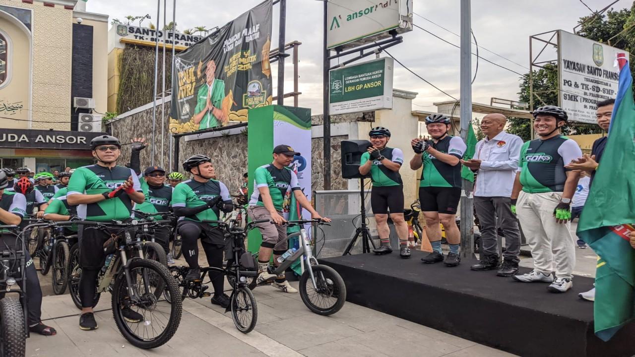Harlah ke-92, GP Ansor Gelar Ziarah Kubro dan Gowes Lintas Kota Bangkalan-Jombang