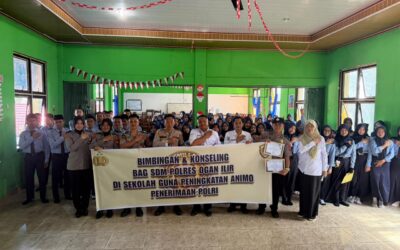 “BISMILLAH” Bag SDM Polres Ogan Ilir Hadir di Sekolah, Bentengi Pelajar dari Kenakalan Remaja dan Bahaya Narkoba