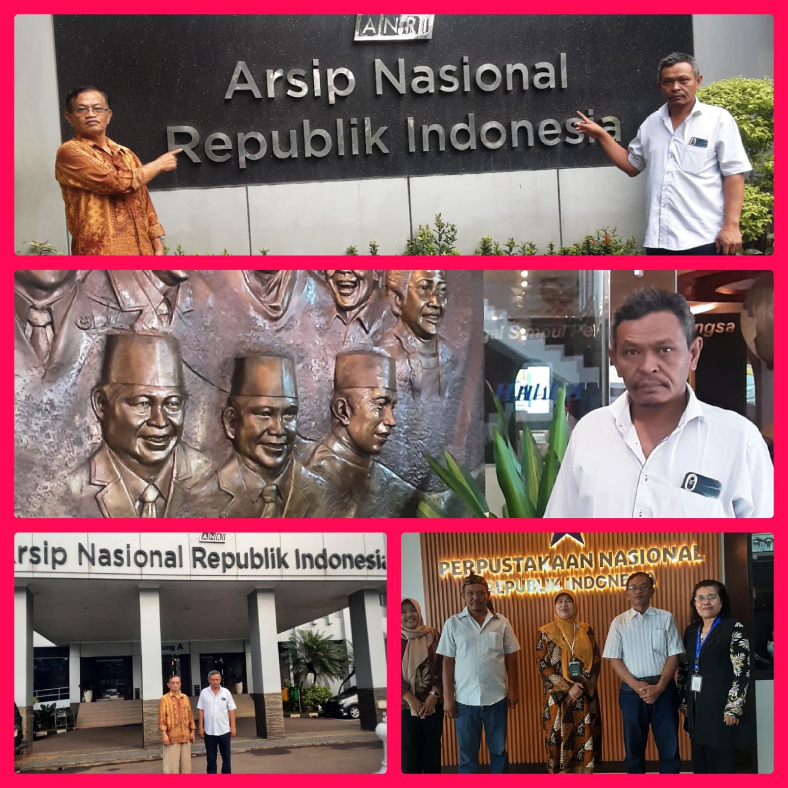 UNTUK LUMBAN SILO, SUDUNG SITANGGANG KE ARSIP NASIONAL RI & PERPUSTAKAAN NASIONAL RI di JAKARTA